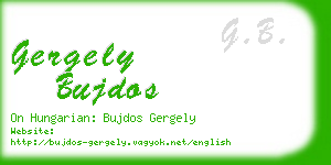 gergely bujdos business card